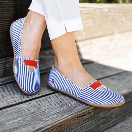 Barefoot balerina cipő Be Lenka Harmony - Blue Stripes