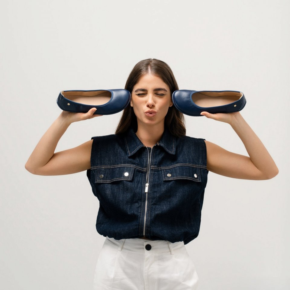 Barefoot balerynki Be Lenka Sophelia - Navy Blue