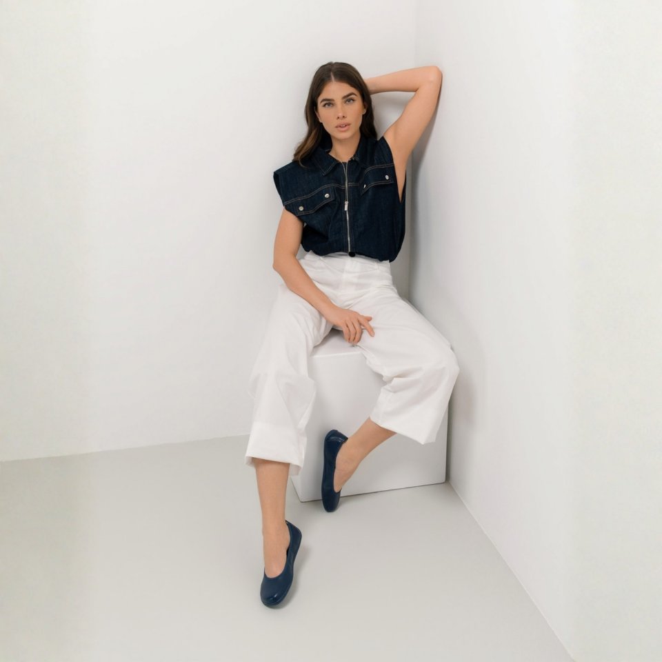 Barefoot balerynki Be Lenka Sophelia - Navy Blue