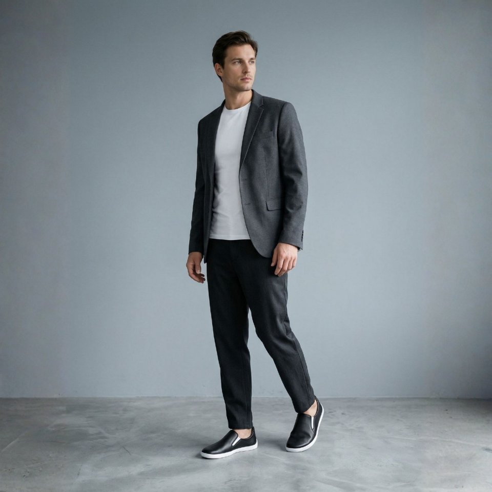 Barefoot Sneakers - Be Lenka Eazy Neo - Black & White