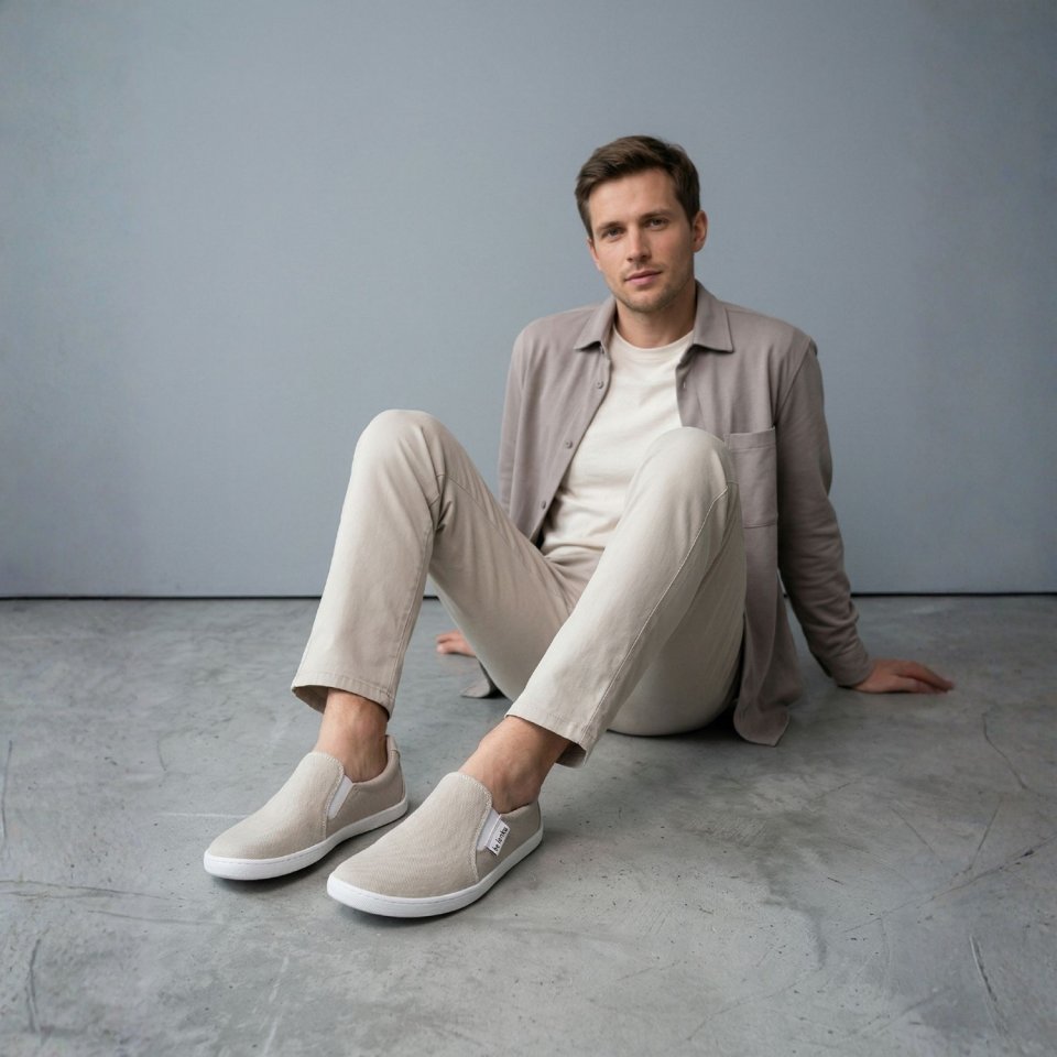 Barefoot Sneakers - Be Lenka Eazy Neo - Vegan - Sand