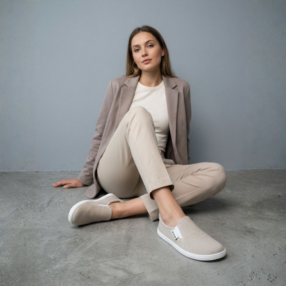 Barefoot Sneakers - Be Lenka Eazy Neo - Vegan - Sand