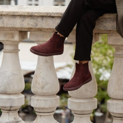 Barefoot Chelsea Boots Be Lenka Entice 3.0 - Burgundy