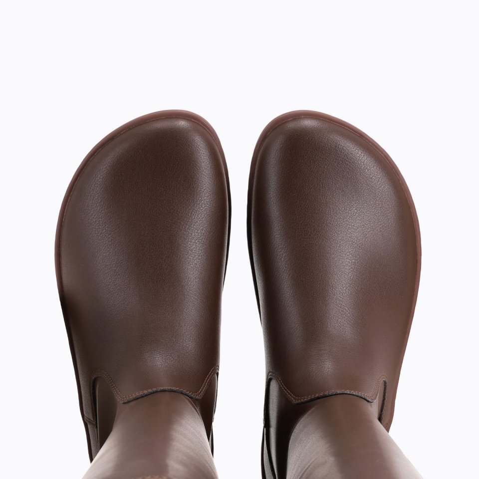 Kniehohe Barfußstiefel Be Lenka Athena - Chocolate