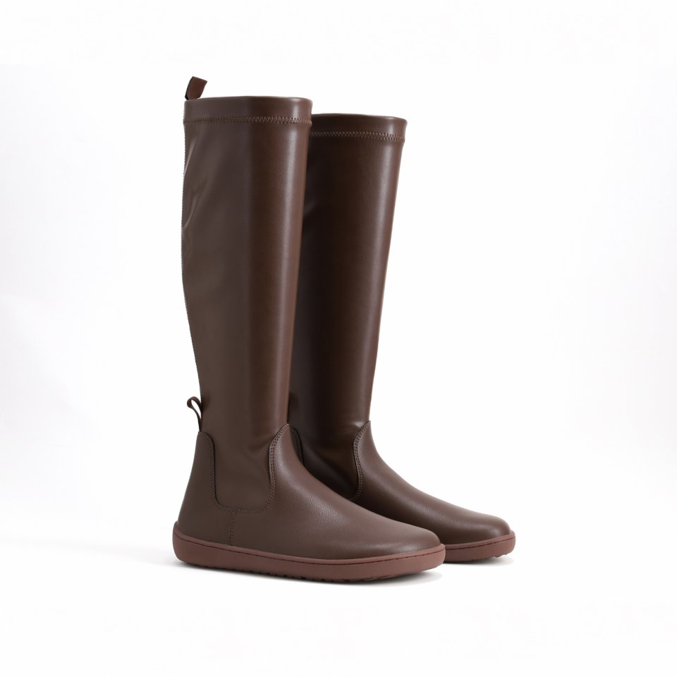Kniehohe Barfußstiefel Be Lenka Athena - Chocolate