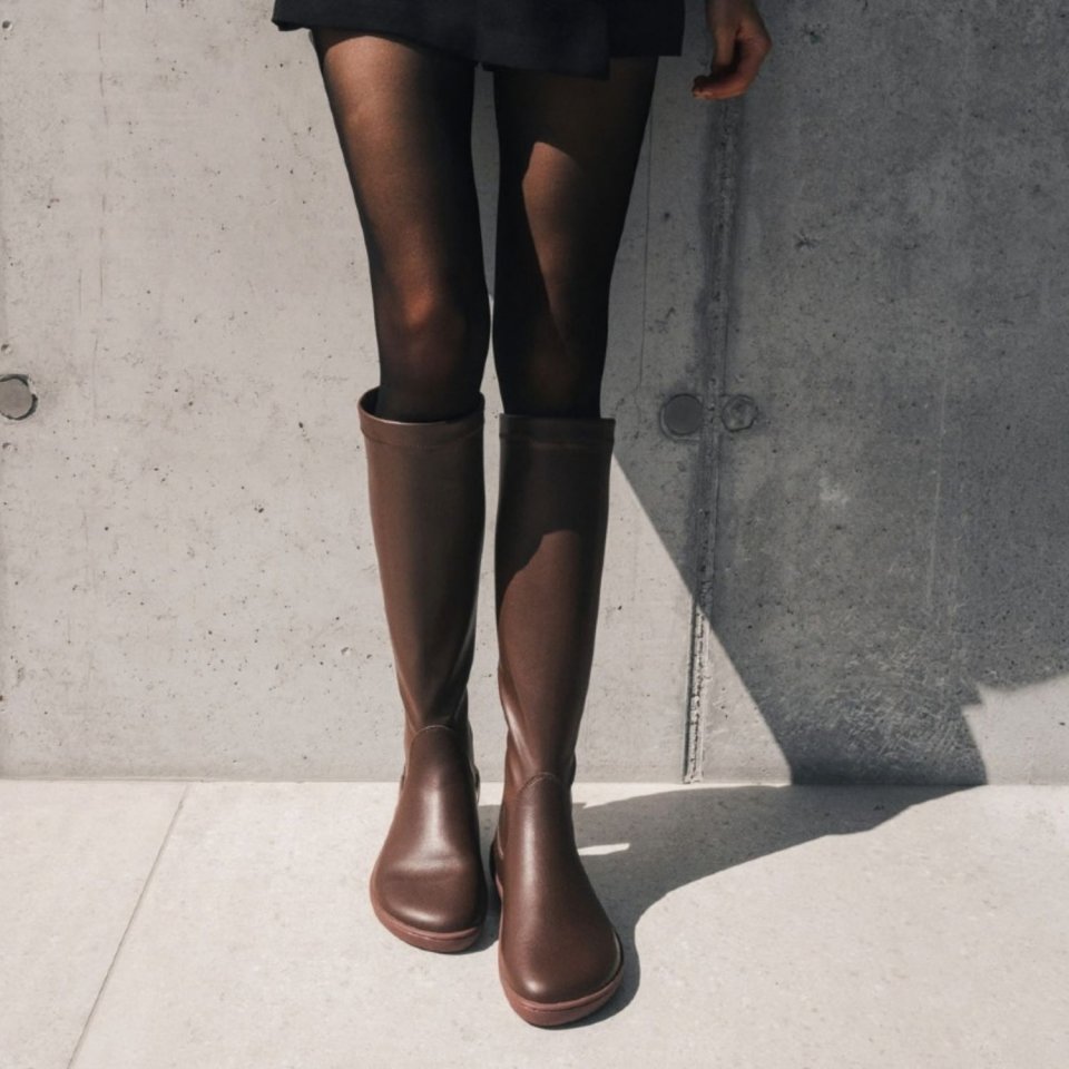 Kniehohe Barfußstiefel Be Lenka Athena - Chocolate