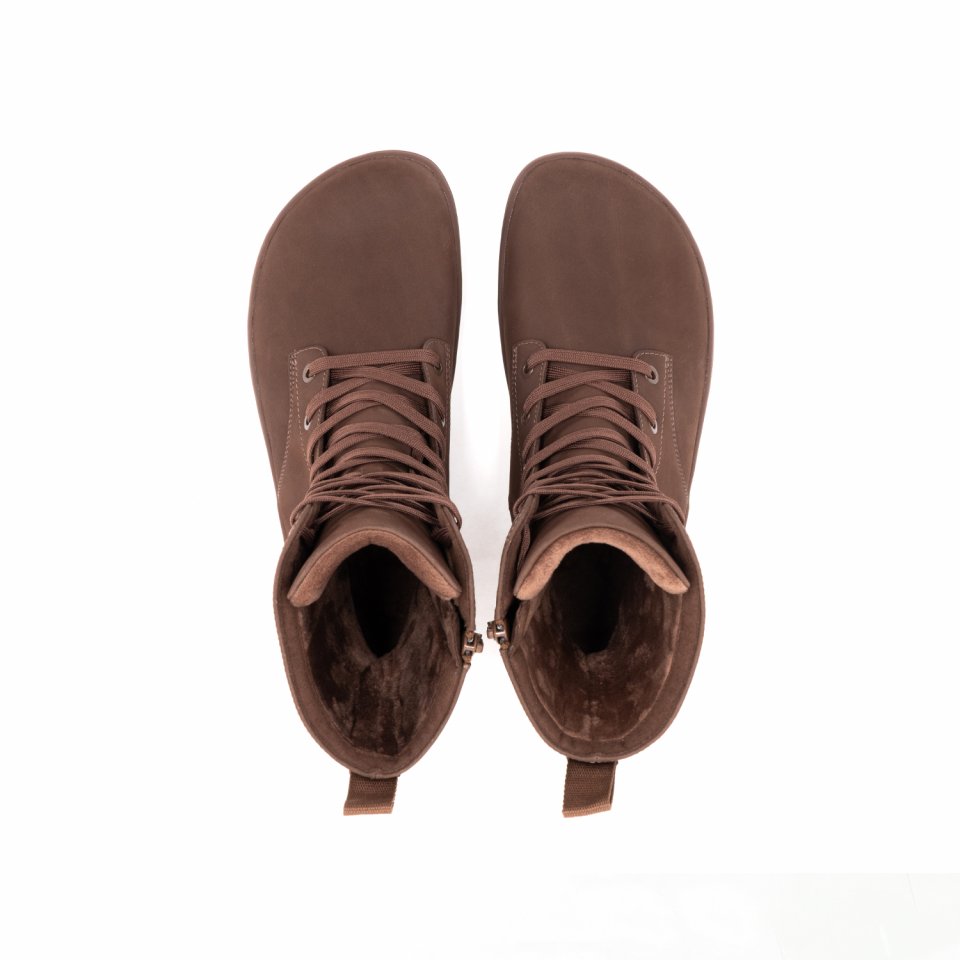 Kniehohe Barfußstiefel Be Lenka Evon - Dark Brown