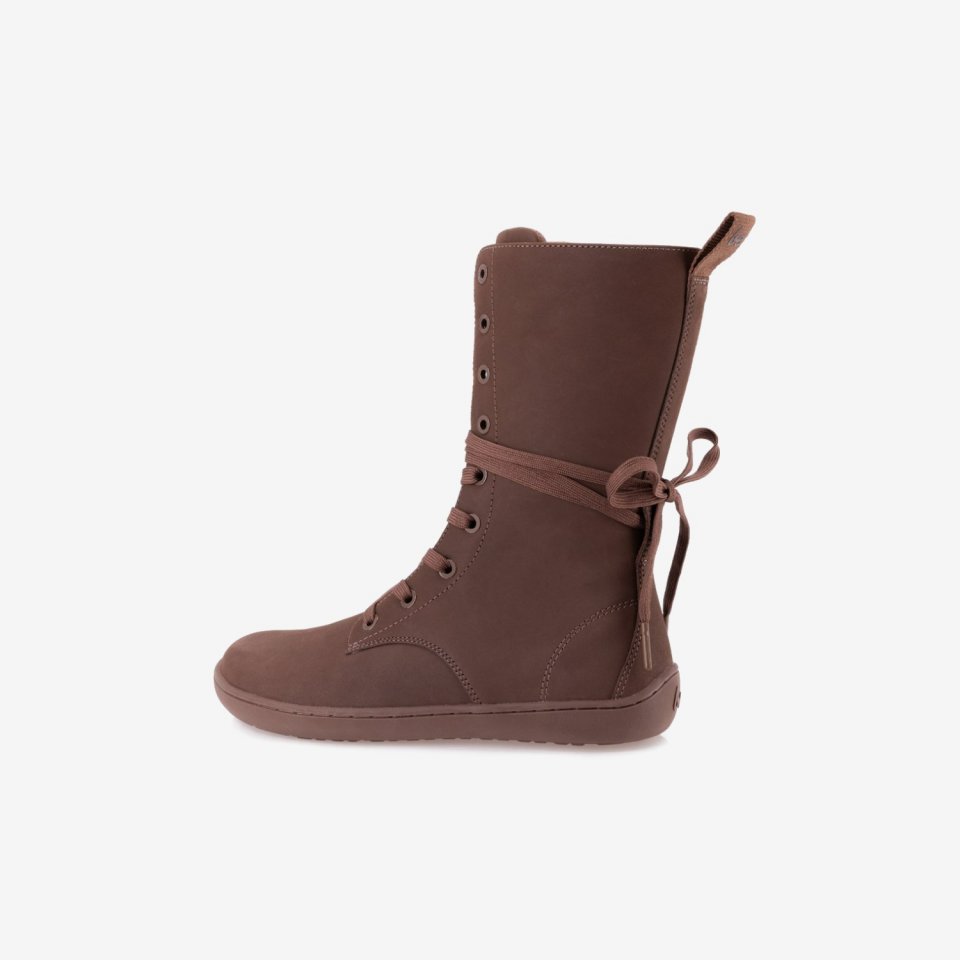 Kniehohe Barfußstiefel Be Lenka Evon - Dark Brown