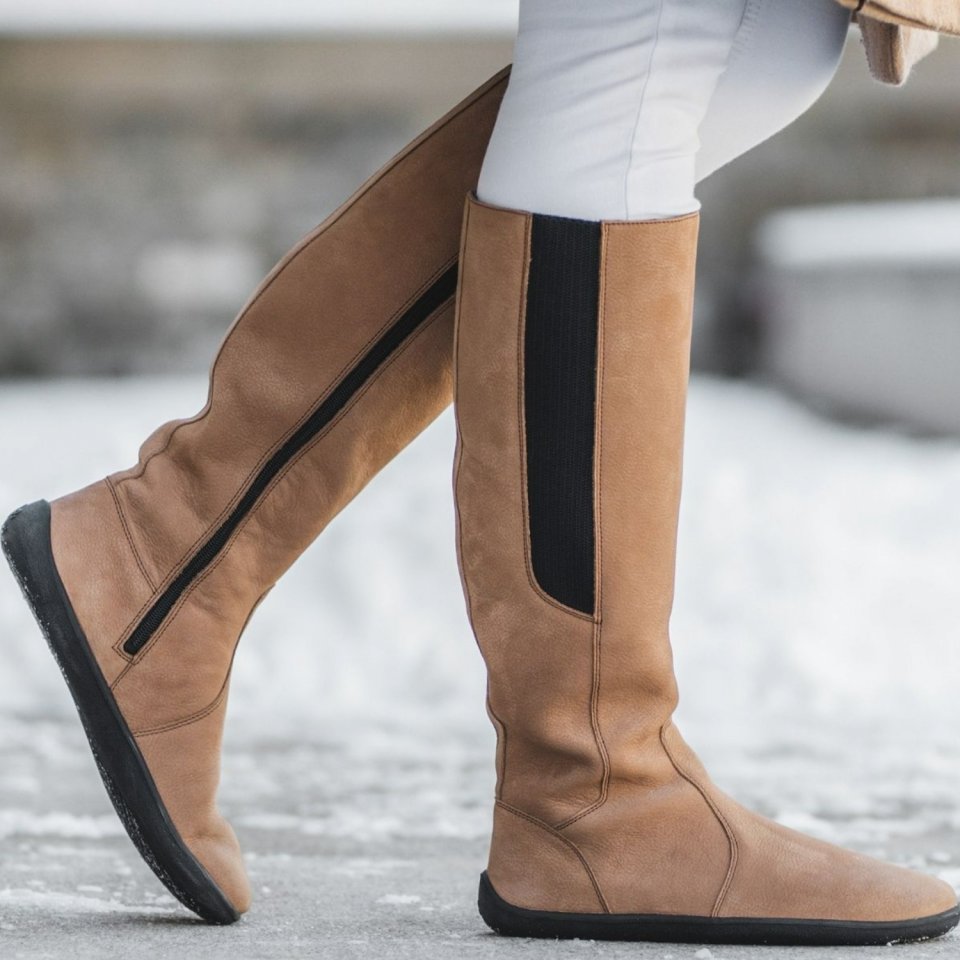 Barefoot long boots Be Lenka Sierra - Light Brown