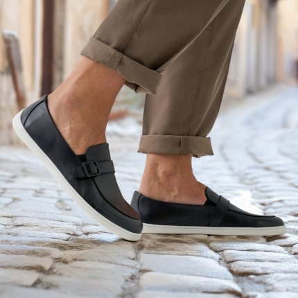 Barefoot Moccasins Be Lenka Amadeus - Black & White