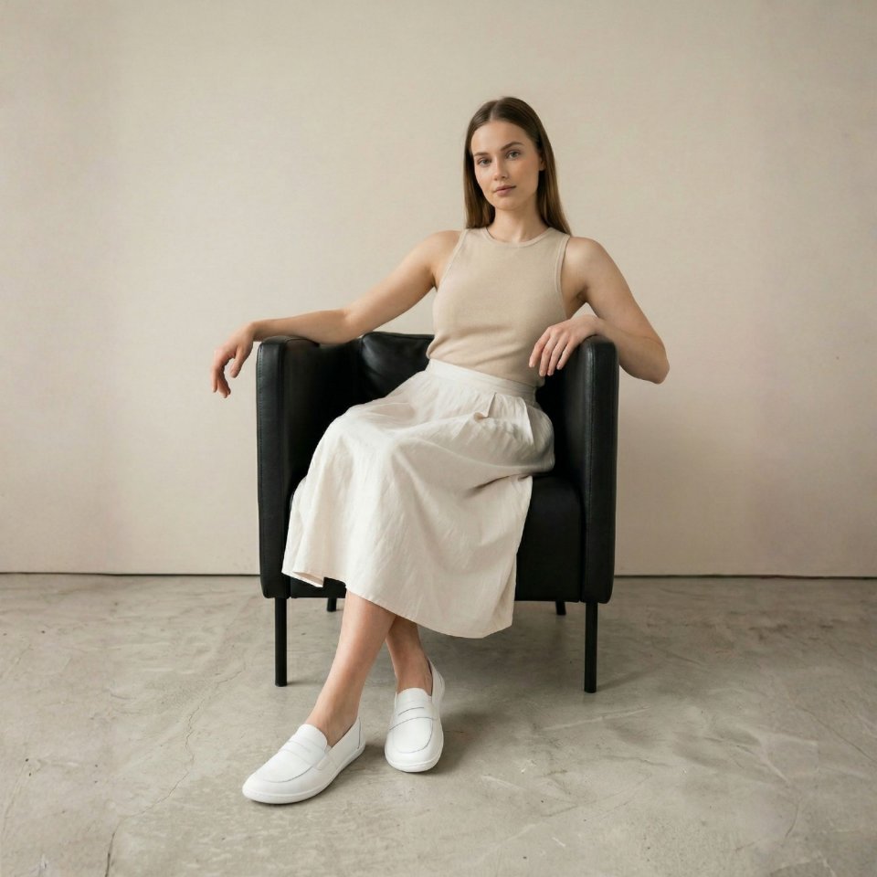 Barefoot Moccasins Be Lenka Buena - All White