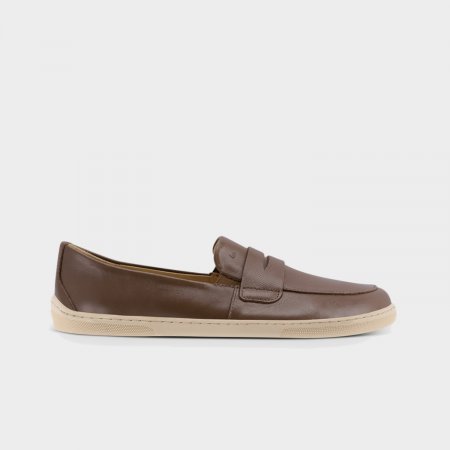 Barefoot mokasíny Be Lenka Buena - Dark Brown & Beige