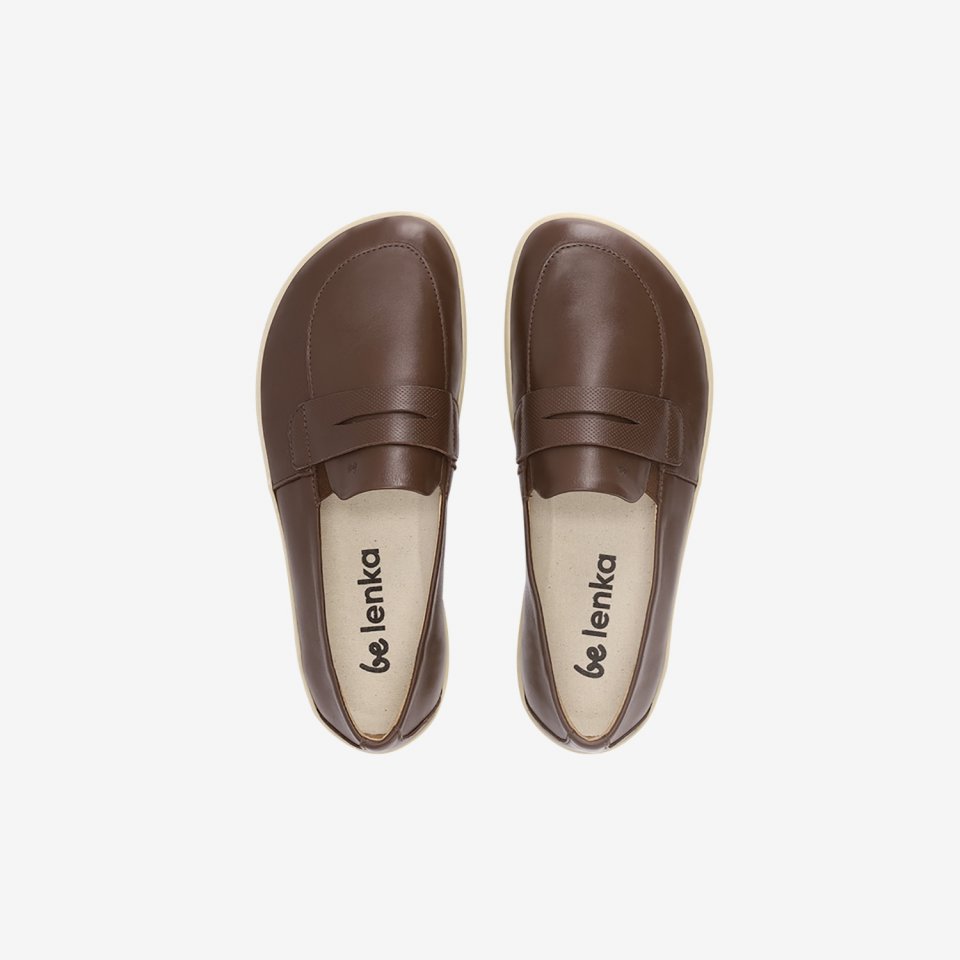 Barefoot Moccasins Be Lenka Buena - Dark Brown & Beige