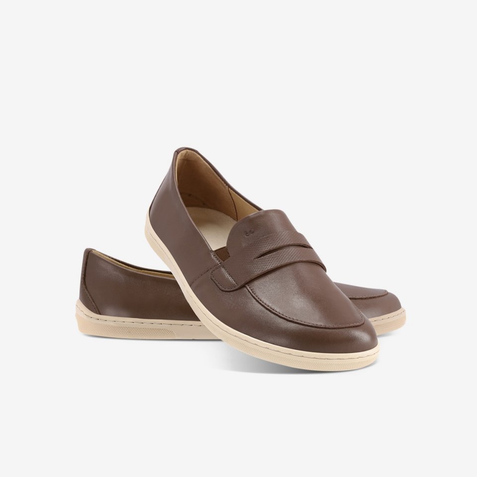 Barefoot Moccasins Be Lenka Buena - Dark Brown & Beige