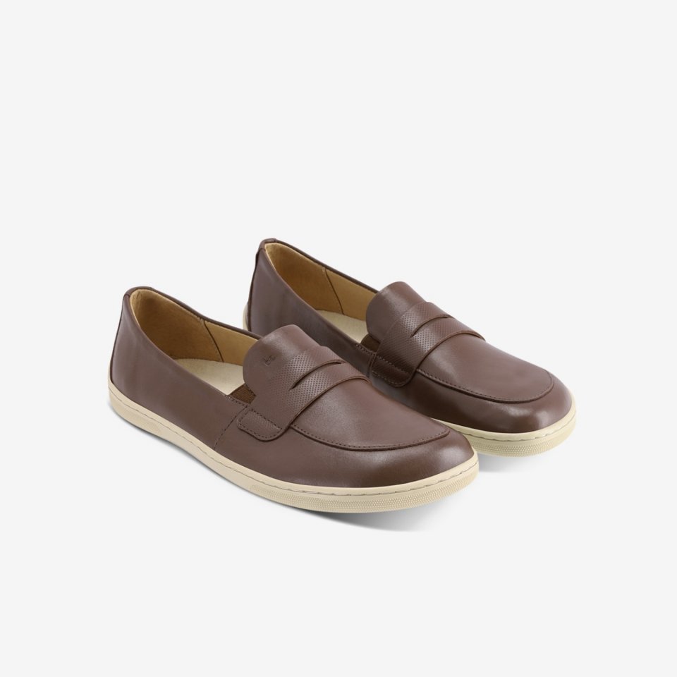 Barefoot Moccasins Be Lenka Buena - Dark Brown & Beige