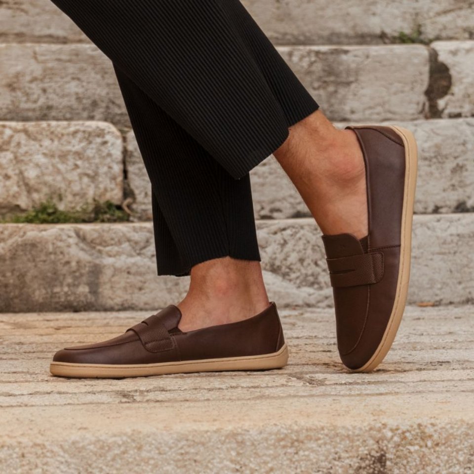 Barefoot Moccasins Be Lenka Buena - Dark Brown & Beige