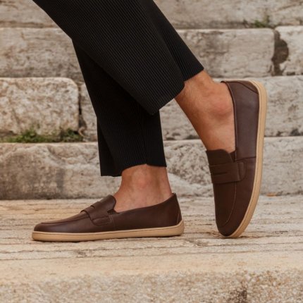 Barefoot Moccasins Be Lenka Buena - Dark Brown & Beige