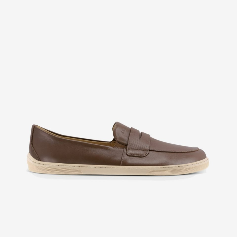 Barefoot Mocassins Be Lenka Buena - Dark Brown & Beige