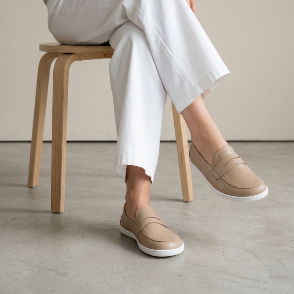 Barefoot Moccasins Be Lenka Buena - Latte Brown