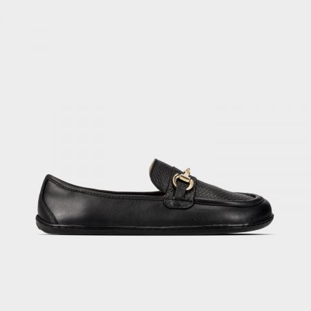 Barefoot mokasíny Be Lenka Divella - Black & Gold