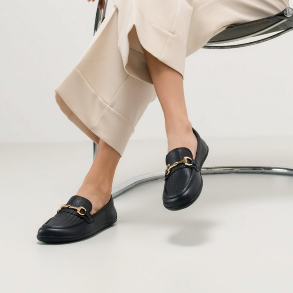 Barefoot Mocassini Be Lenka Divella - Black & Gold