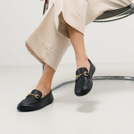 Barefoot Mocassini Be Lenka Divella - Black & Gold