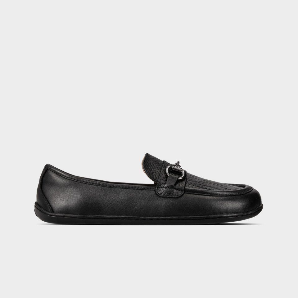 Barfuß Mokassins Be Lenka Divella - Black & Gunmetal