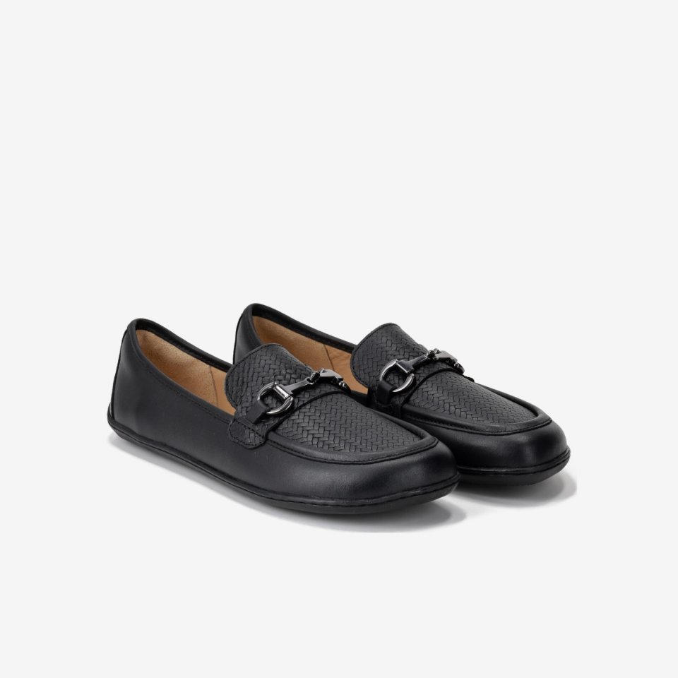Barfuß Mokassins Be Lenka Divella - Black & Gunmetal
