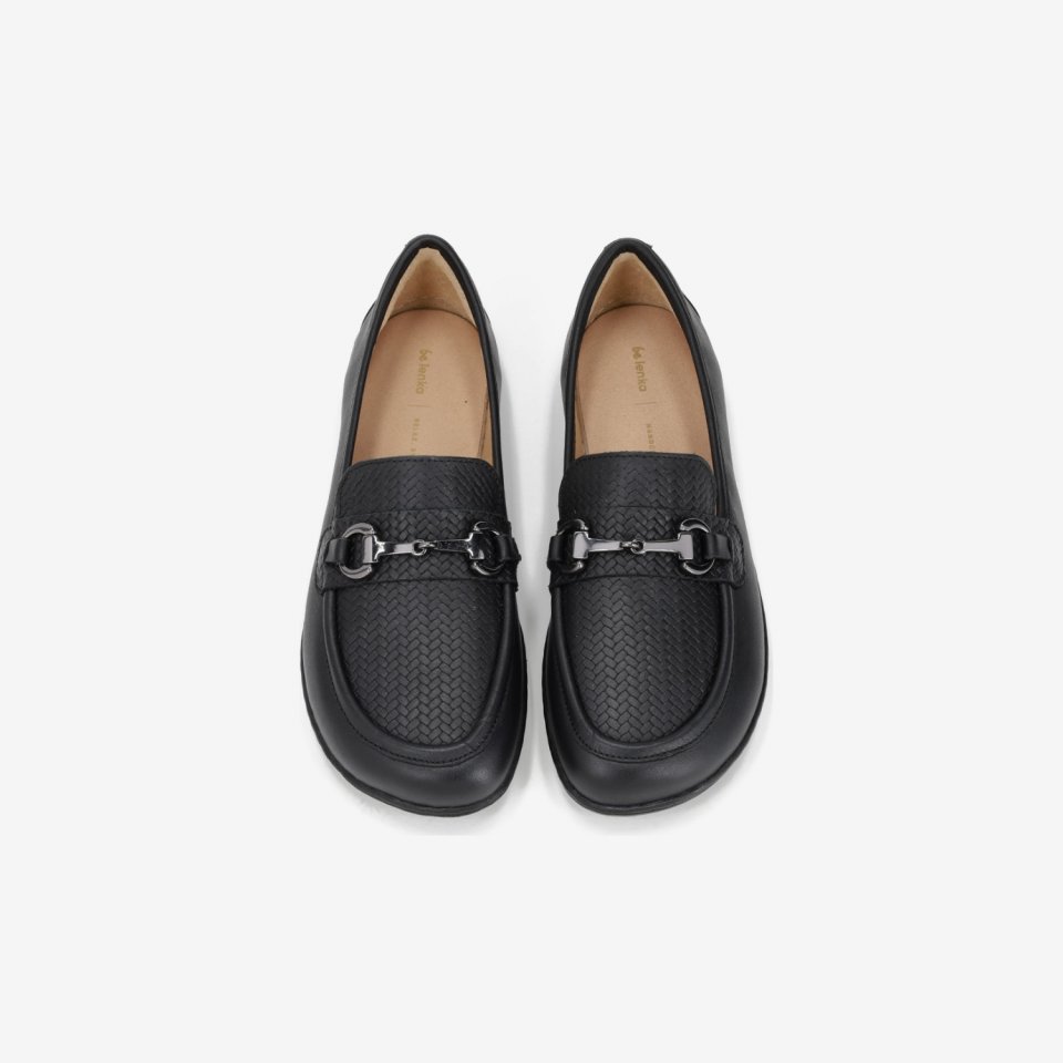 Barfuß Mokassins Be Lenka Divella - Black & Gunmetal