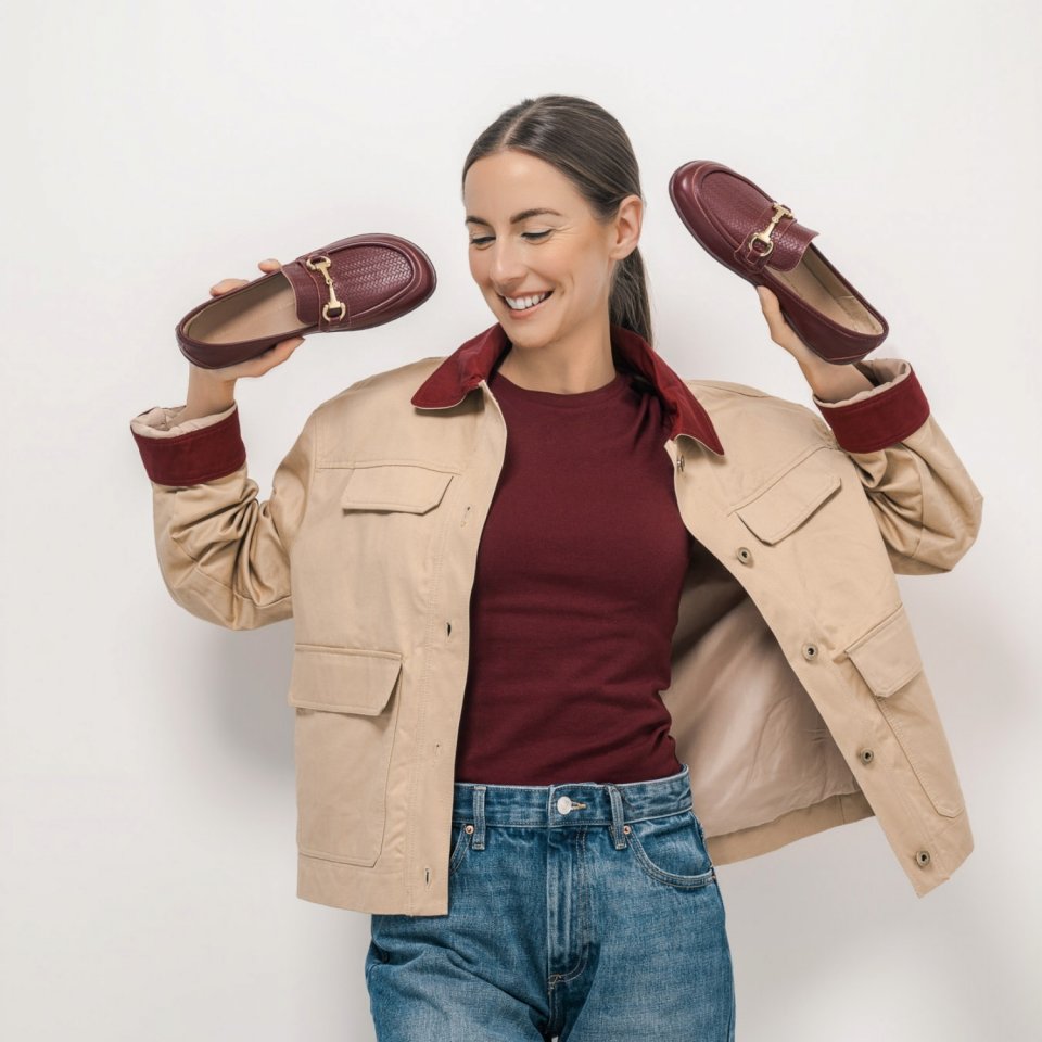 Barefoot Moccasins Be Lenka Divella - Burgundy