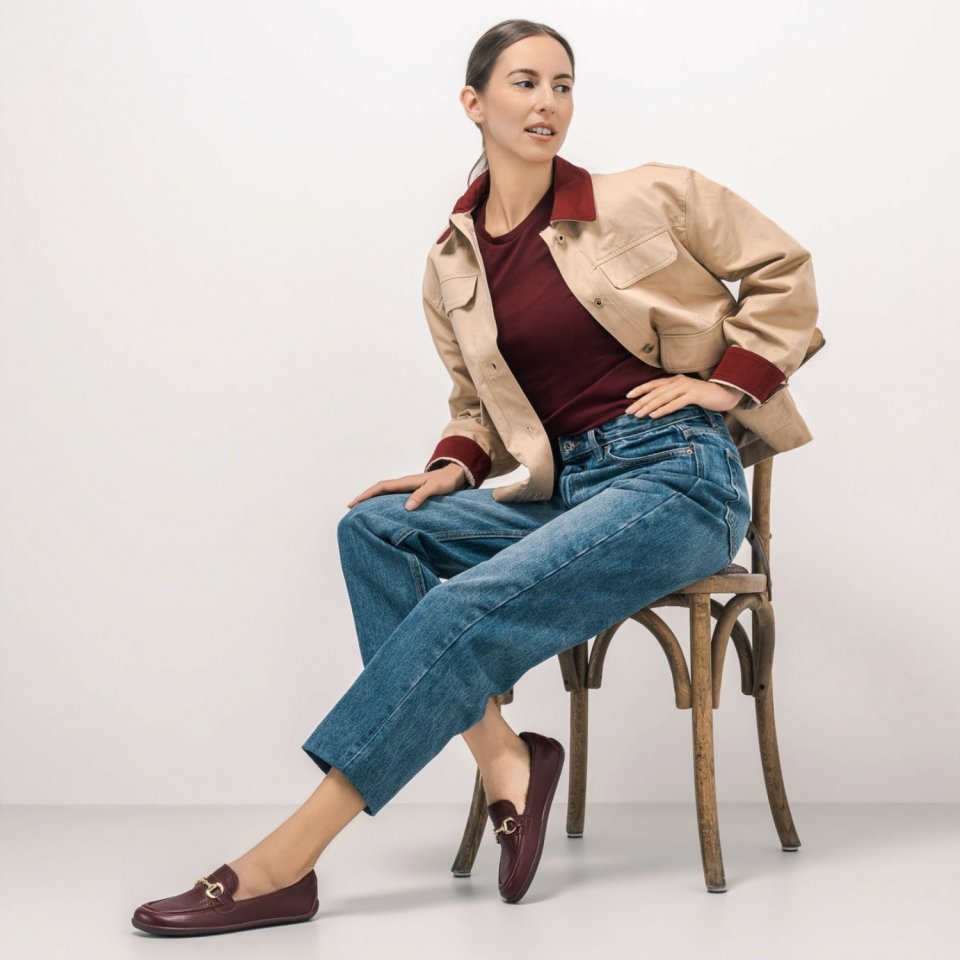 Barefoot Moccasins Be Lenka Divella - Burgundy