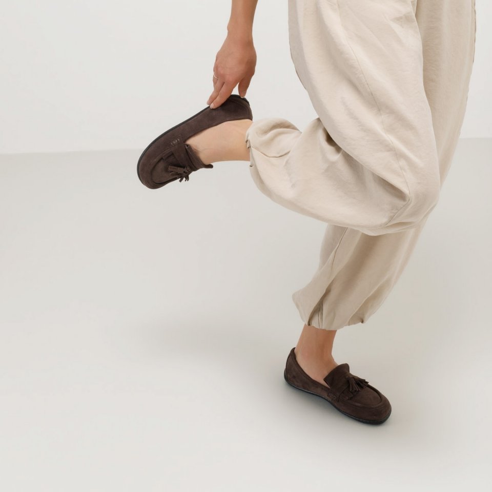 Barefoot Moccasins Be Lenka Fiorela - Chocolate