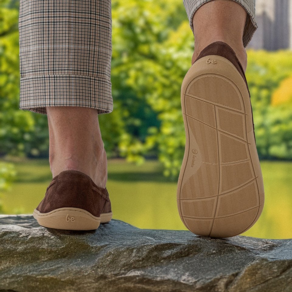 Barfuß Mokassins Be Lenka Portsiders - Dark Brown