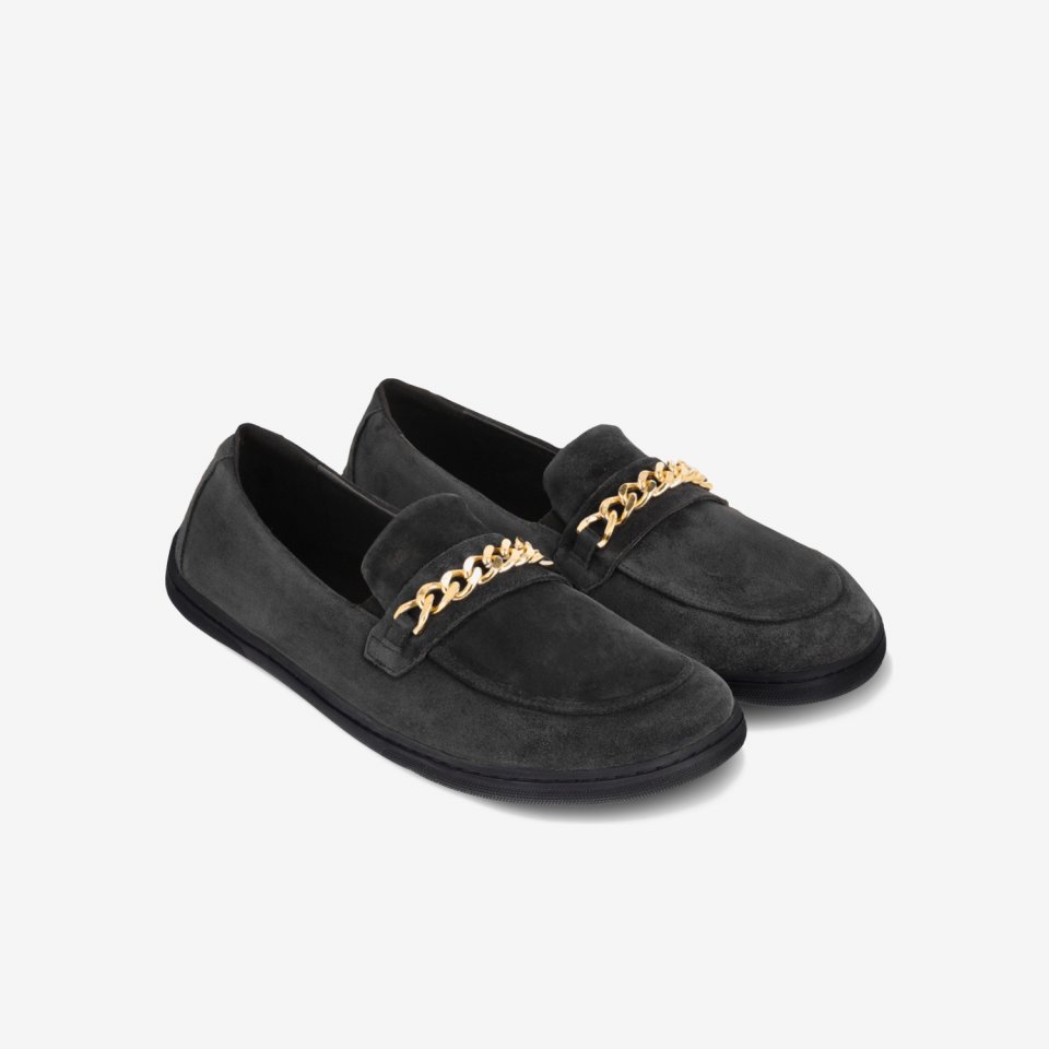 Barefoot Moccasins Be Lenka Prestage - Dark Brown & Gold