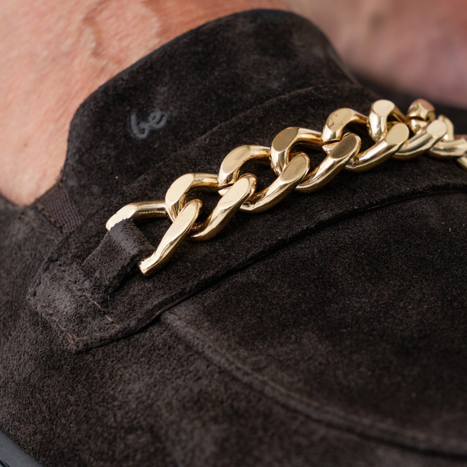 Barefoot Moccasins Be Lenka Prestage - Dark Brown & Gold
