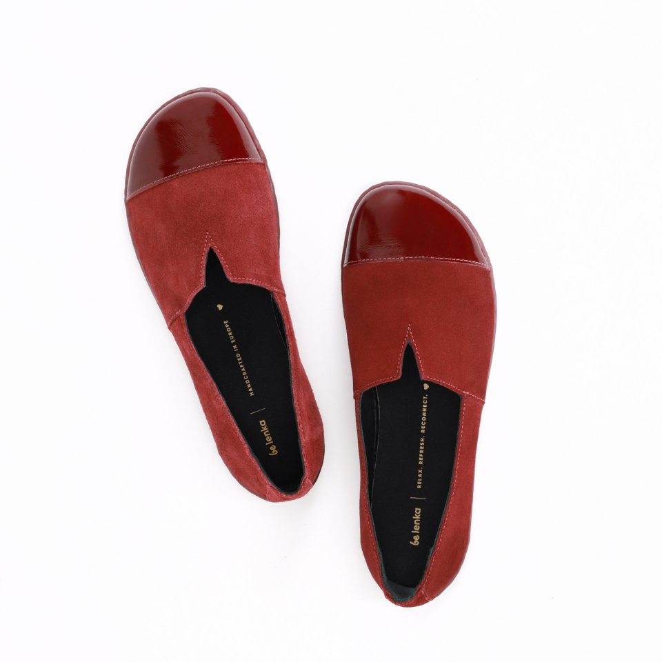 Barefoot Moccasins Be Lenka Rosaluna - Burgundy