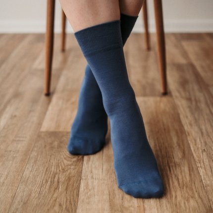 Barefoot Socks - Crew - Essentials - Blue - 3 pack