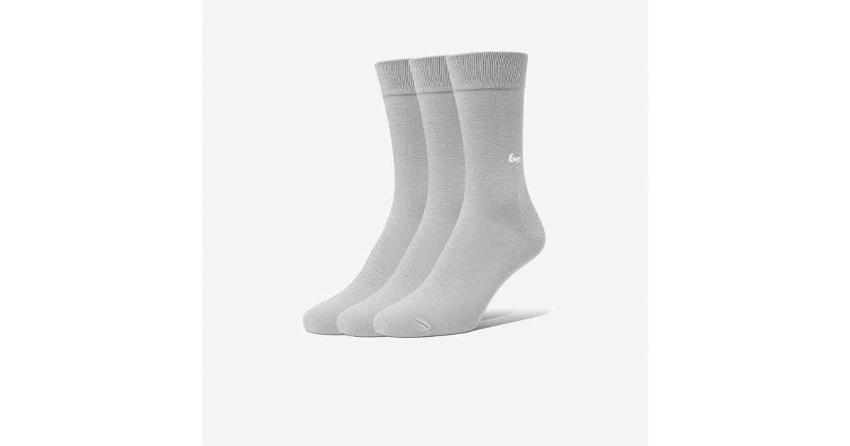 Be Lenka Barefoot Socks - Crew - Essentials - Grey - 3 pack photo 2