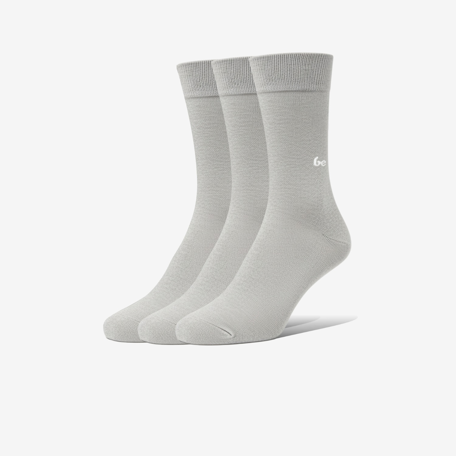 Be Lenka Barefoot Socks - Crew - Essentials - Grey - 3 pack in Grey, barefoot socks