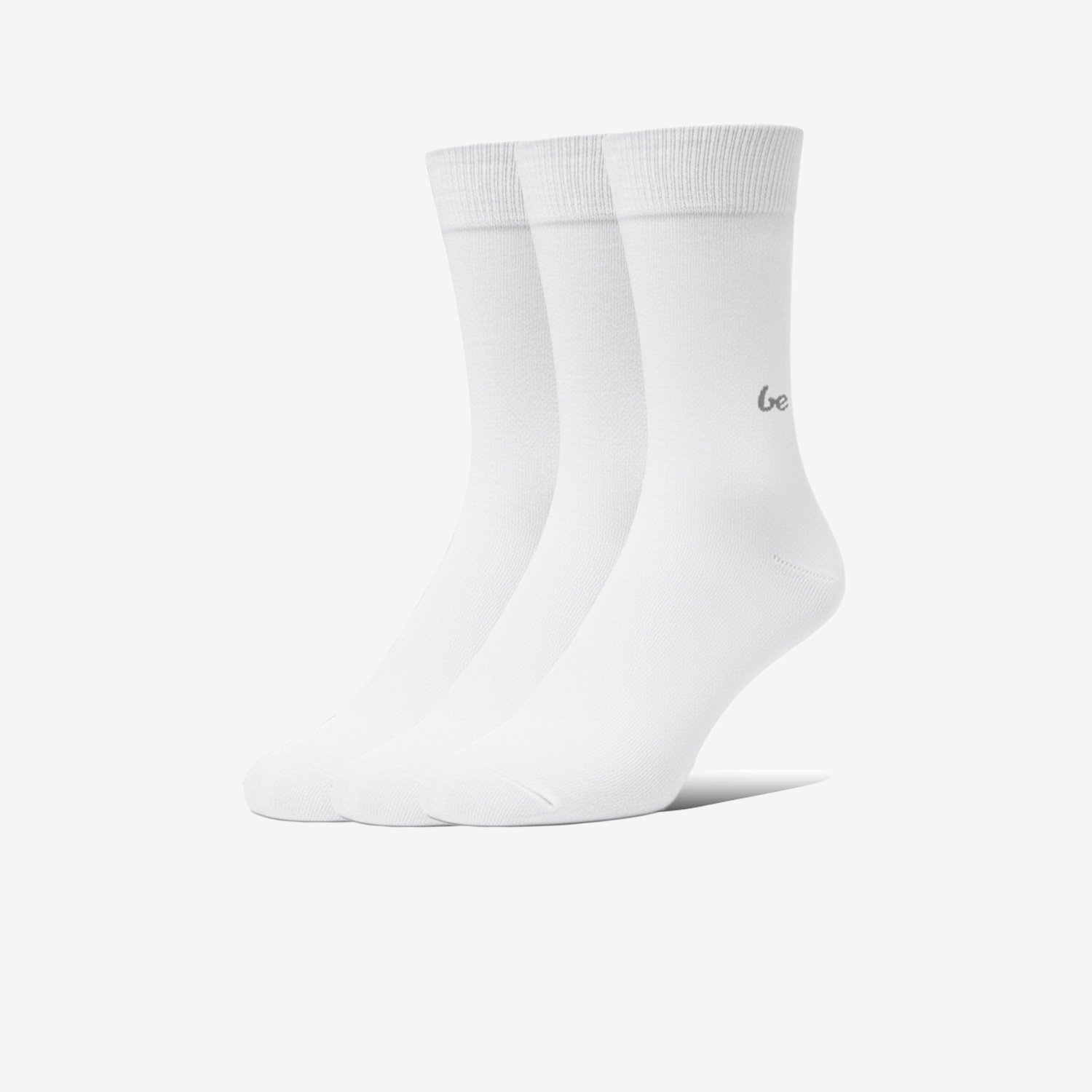 Be Lenka Barefoot Socks - Crew - Essentials - White - 3 pack in White, barefoot socks