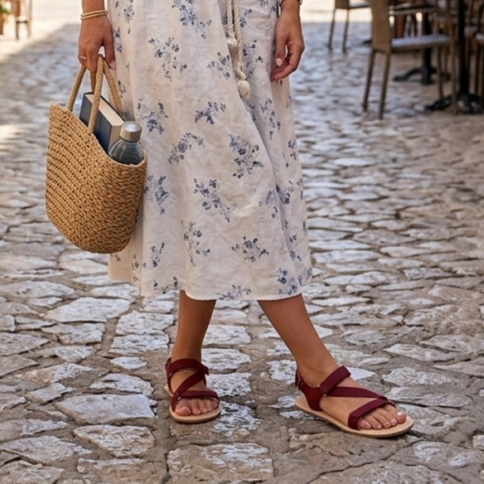 Barefoot Sandals - Be Lenka Flexi 2.0 - Burgundy