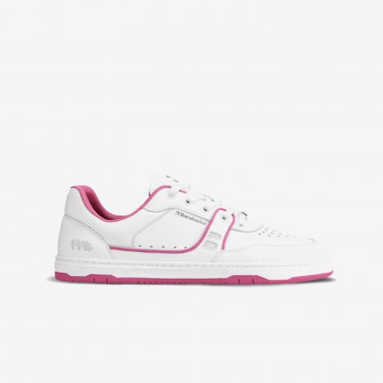 Barefoot Sneakers Barebarics Arise - White & Raspberry Pink