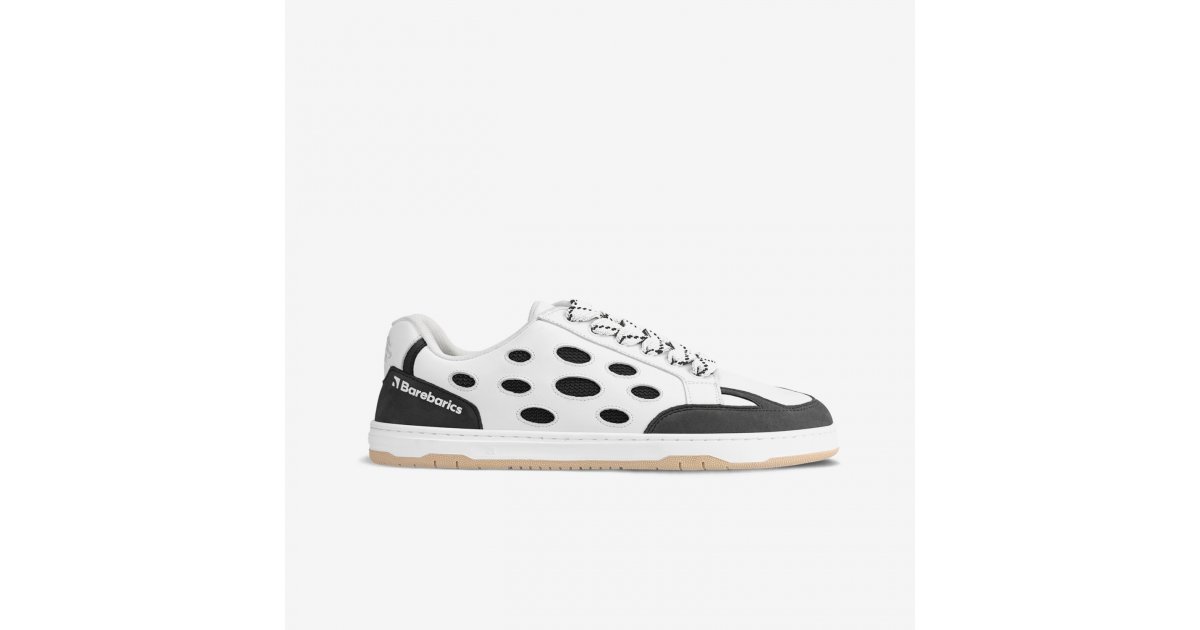 Barebarics Barefoot Sneakers Barebarics Fusion - White & Charcoal photo 2