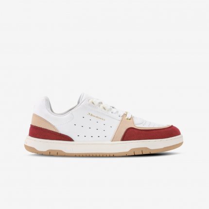 Barefoot Sneakers Barebarics Wave 2.0 - White & Burgundy