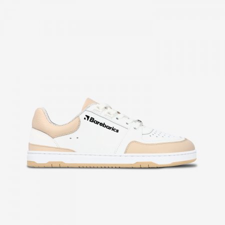 Barefoot tenisky Barebarics Wave - White & Beige