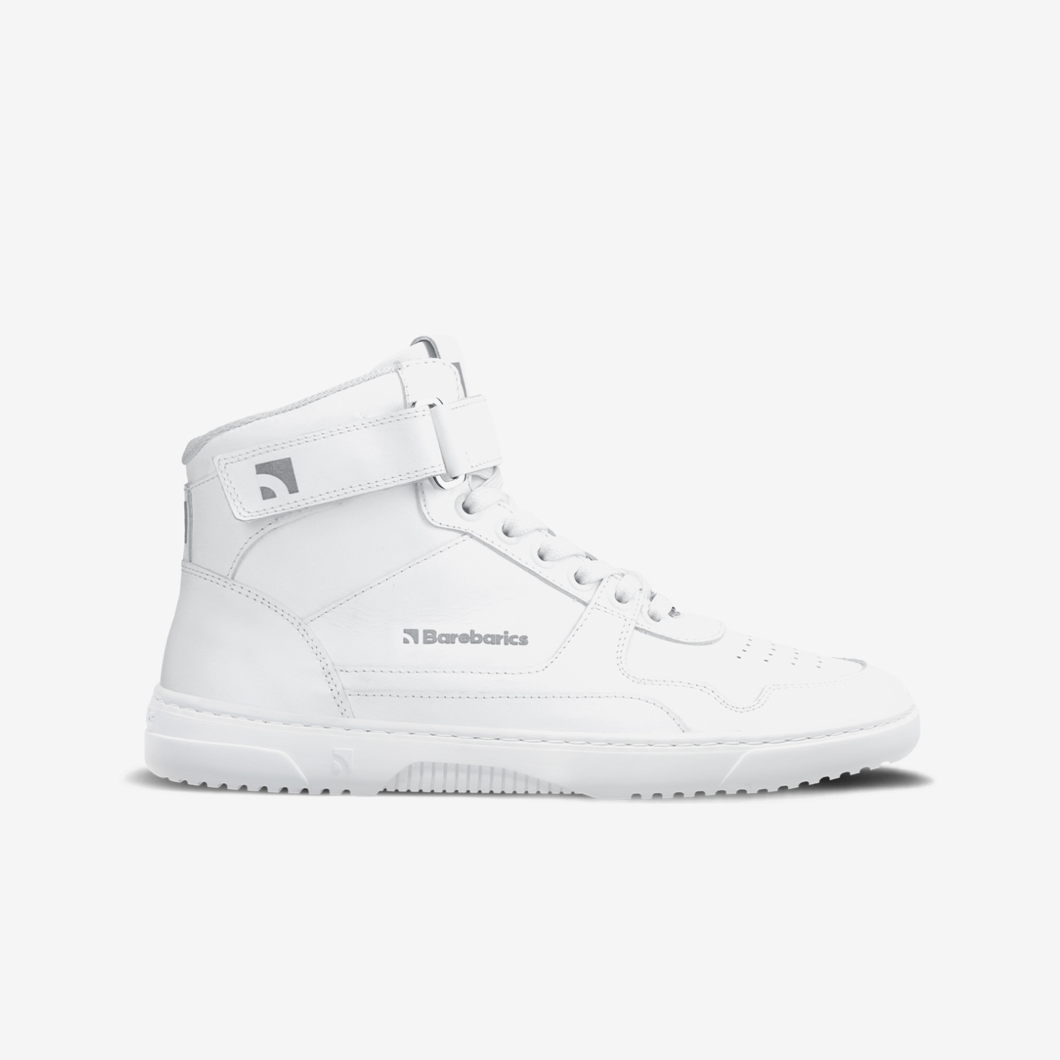 Barebarics Barefoot Sneakers Barebarics Zing - High Top in All White and Black & White, barefoot shoe