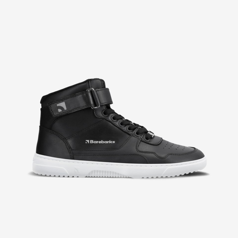 Barefoot Sneakers Barebarics Zing - High Top - Black & White