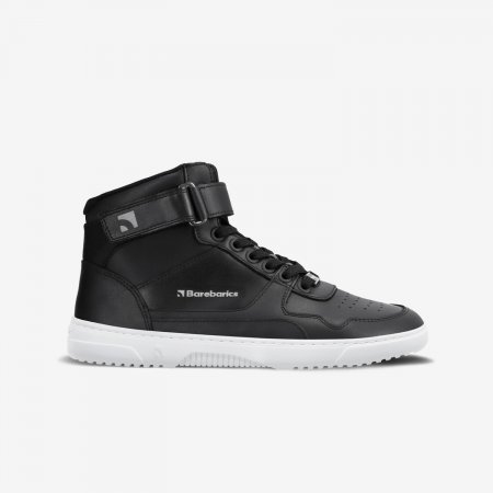 Barefoot tenisky Barebarics Zing - High Top - Black & White