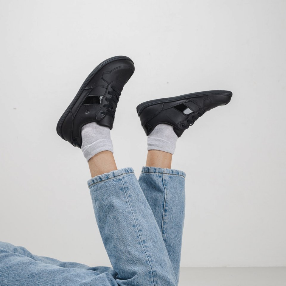 Barefoot Sneakers Be Lenka Cellestia - Black & Shiny Black