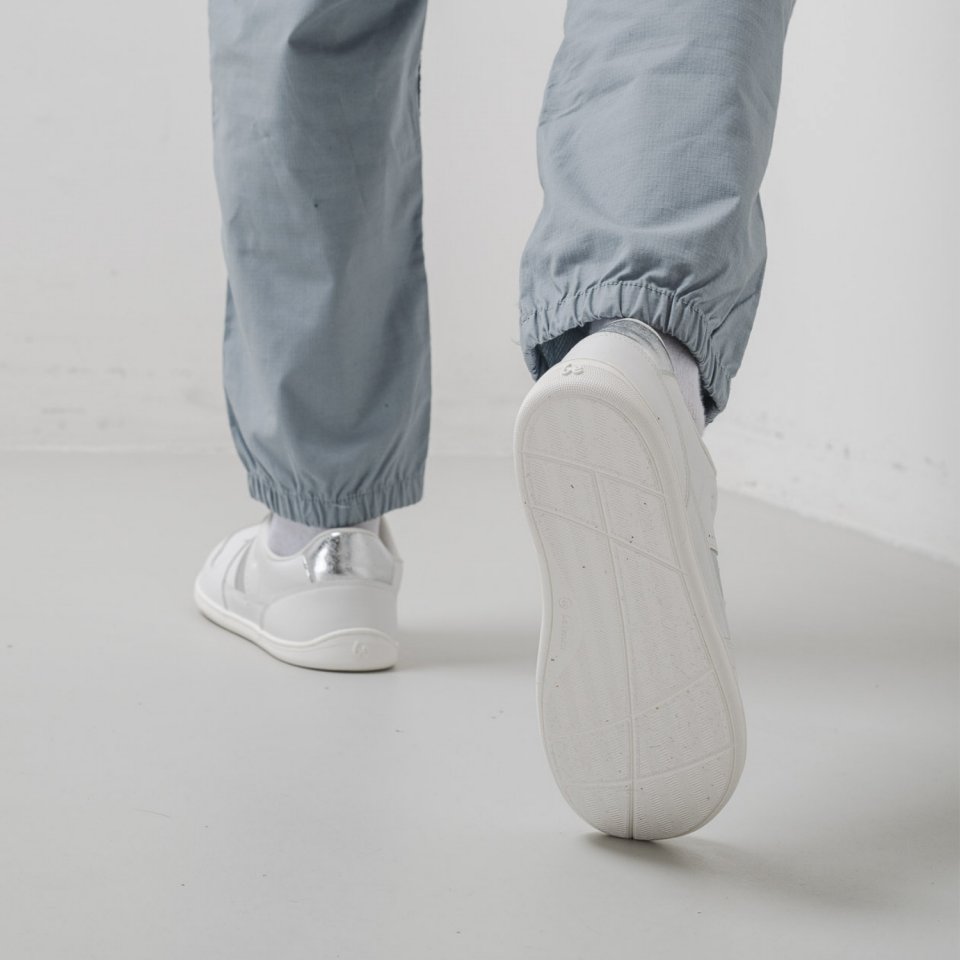 Barefoot Sneakers Be Lenka Cellestia - White & Silver